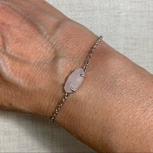 Kendra Scott Adjustable Bracelet Pink Silver